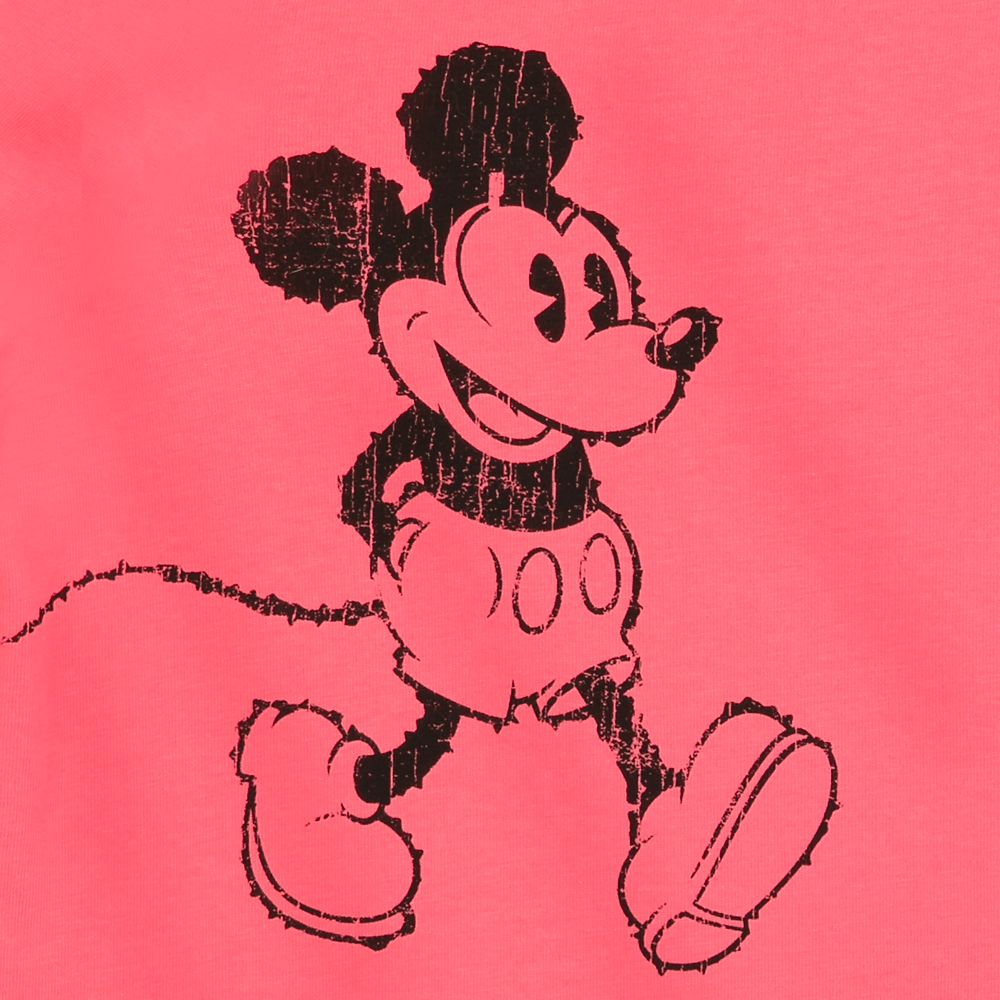 Mickey Mouse Vintage-Style Long Sleeve T-Shirt for Adults