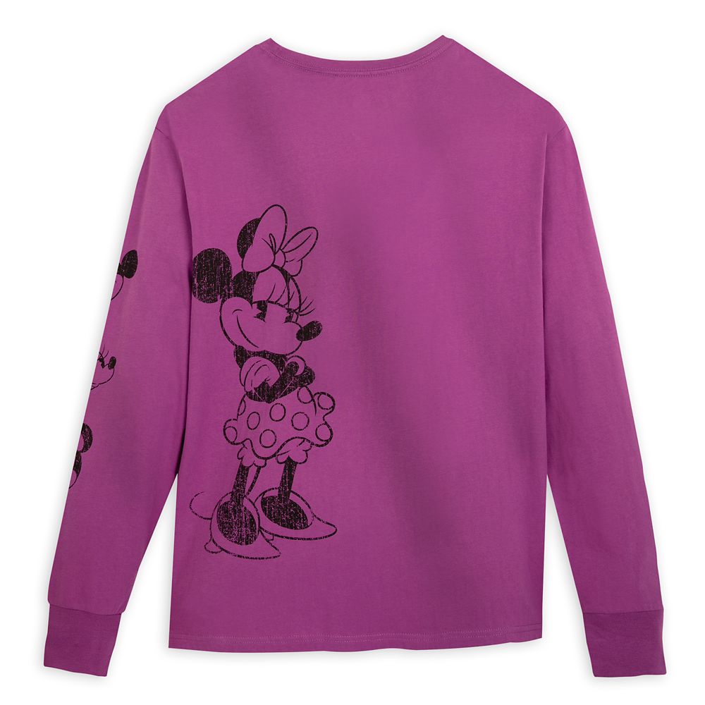 Minnie Mouse Vintage-Style Long Sleeve T-Shirt for Adults