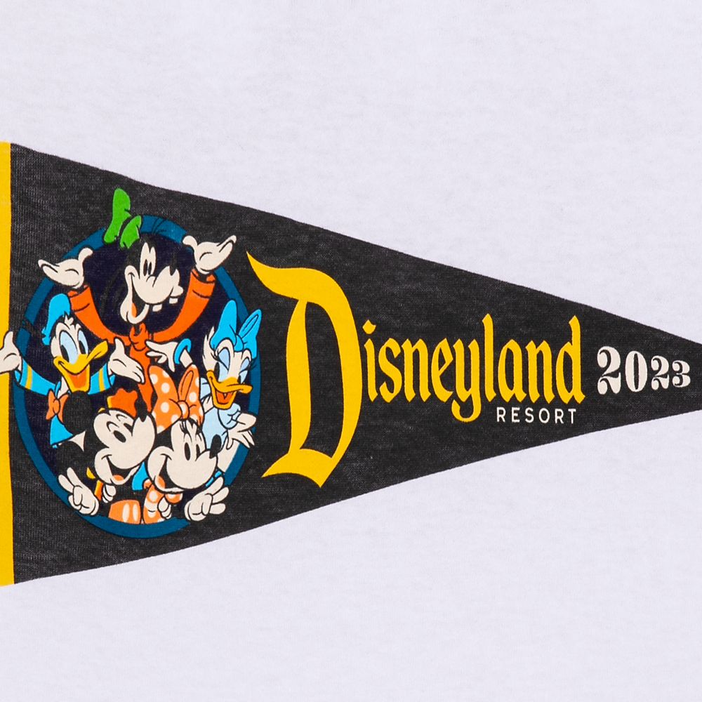 Disneyland Pennant Flag Long Sleeve T-Shirt for Adults &ndash; Disneyland 2023