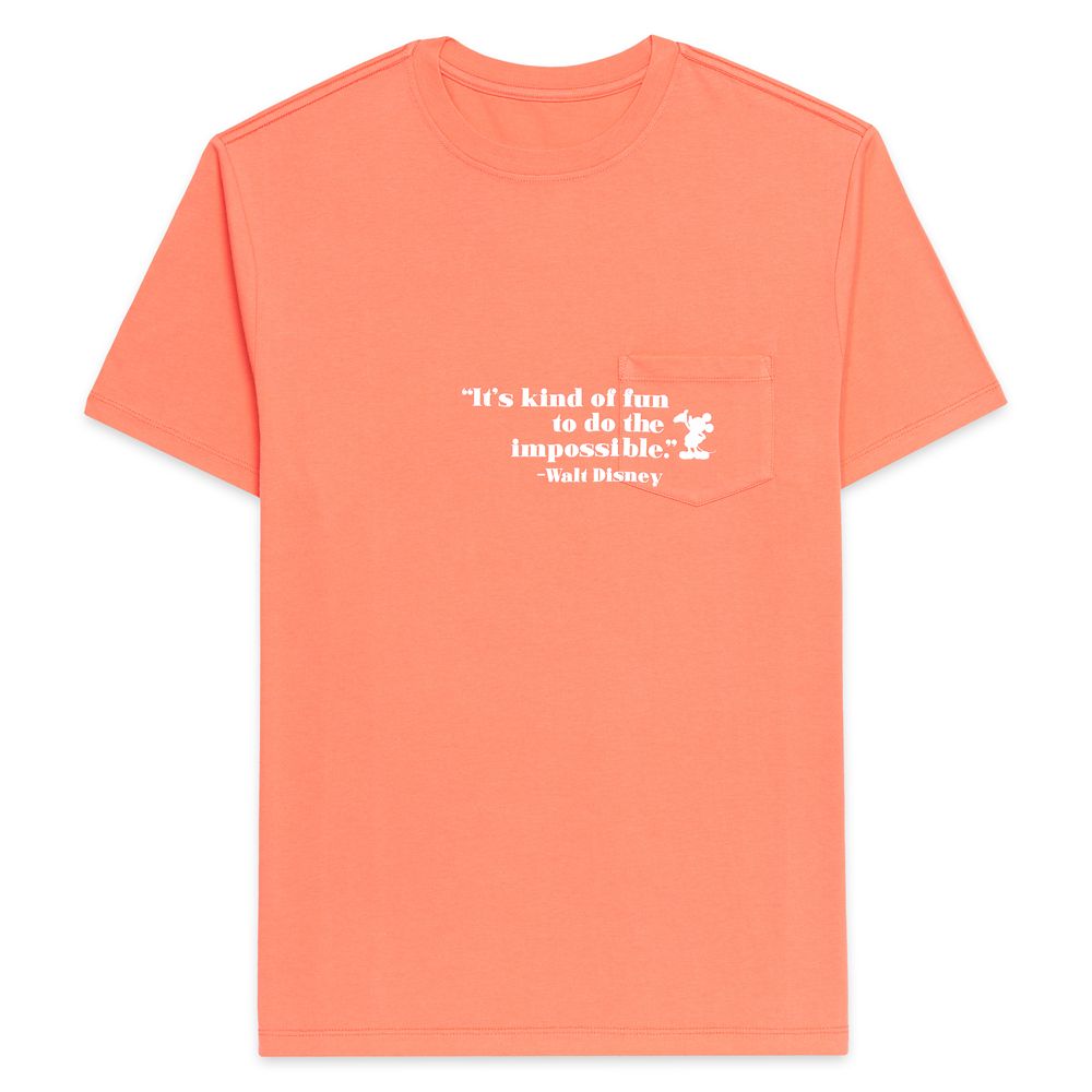 Walt Disney Quote Pocket T-Shirt for Adults