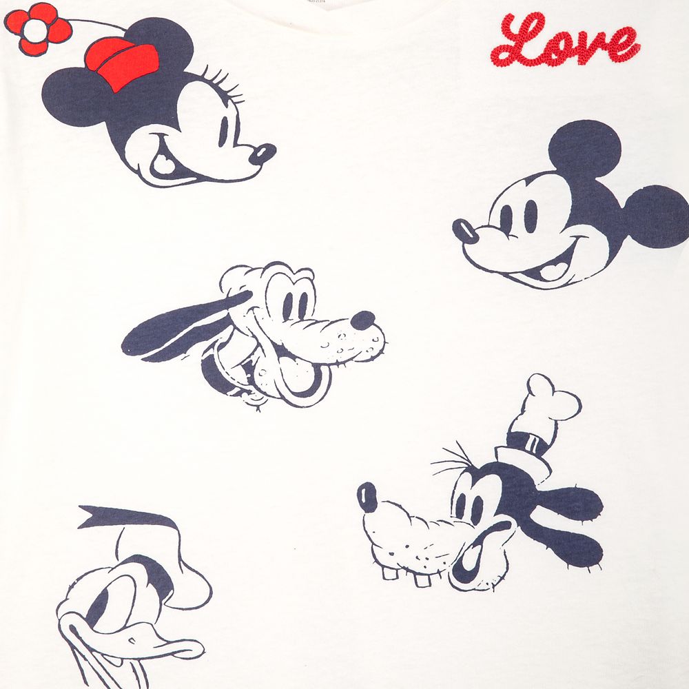 Mickey Mouse and Friends Vintage Fashion T-Shirt for Women