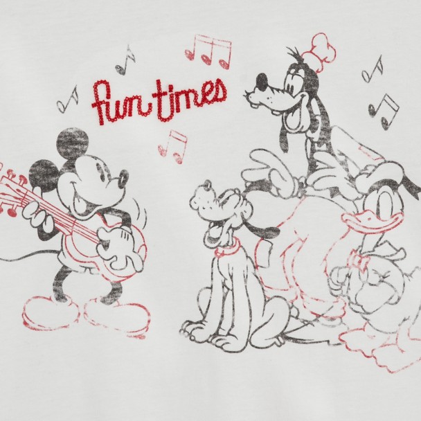 Mickey Mouse and Friends Vintage Ringer T-Shirt for Women