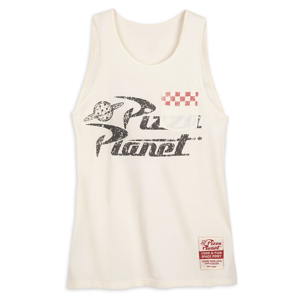 Pizza Planet Logo Tank Top for Adults – Toy Story is now out for purchase