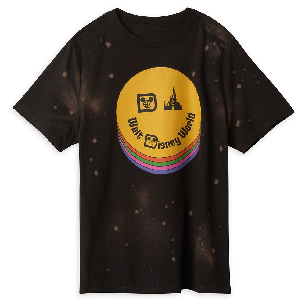 Walt Disney World Logo Bleach Spot T-Shirt for Adults