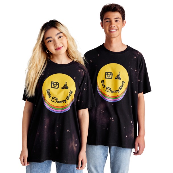 Walt Disney World Logo Bleach Spot T-Shirt for Adults