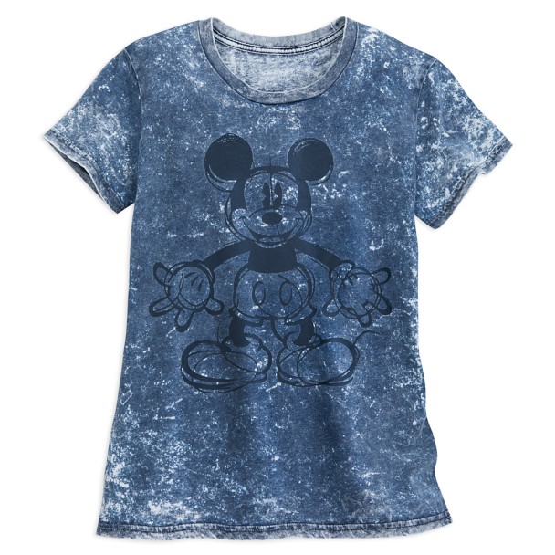 Mickey Mouse Mineral Wash T-Shirt for Women