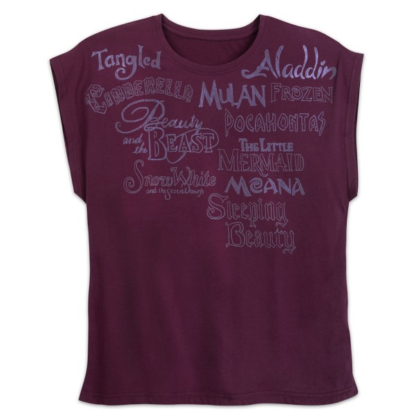 Disney Favorites Film Logos T-Shirt for Women – Extended Size