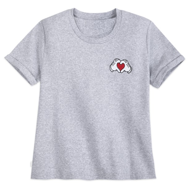 Mickey Mouse Heart Hands T-Shirt for Women