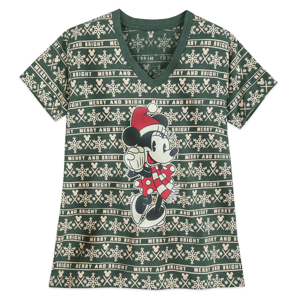 Minnie Mouse Holiday Cheer T-Shirt for Women