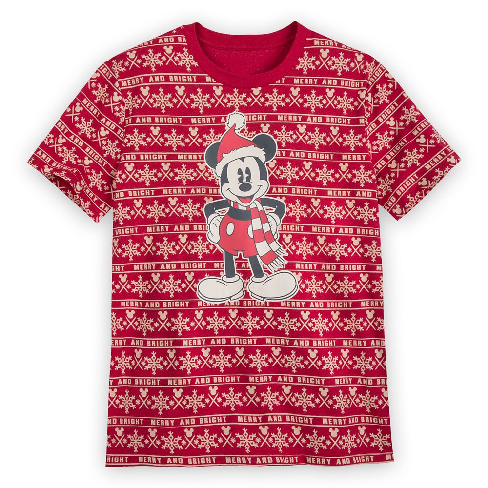 Mickey Mouse Holiday Cheer T-Shirt for Men