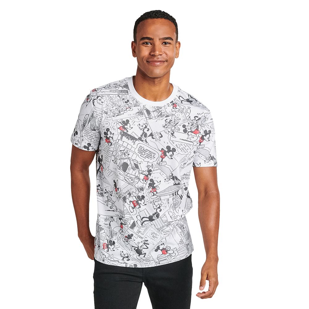 Mickey Mouse Comic Strip T-Shirt for Men