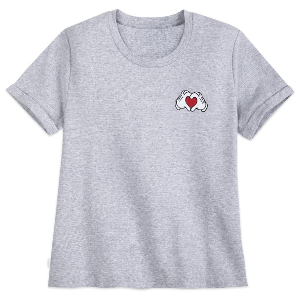 Mickey Mouse Heart Hands T-Shirt for Women – Extended Size