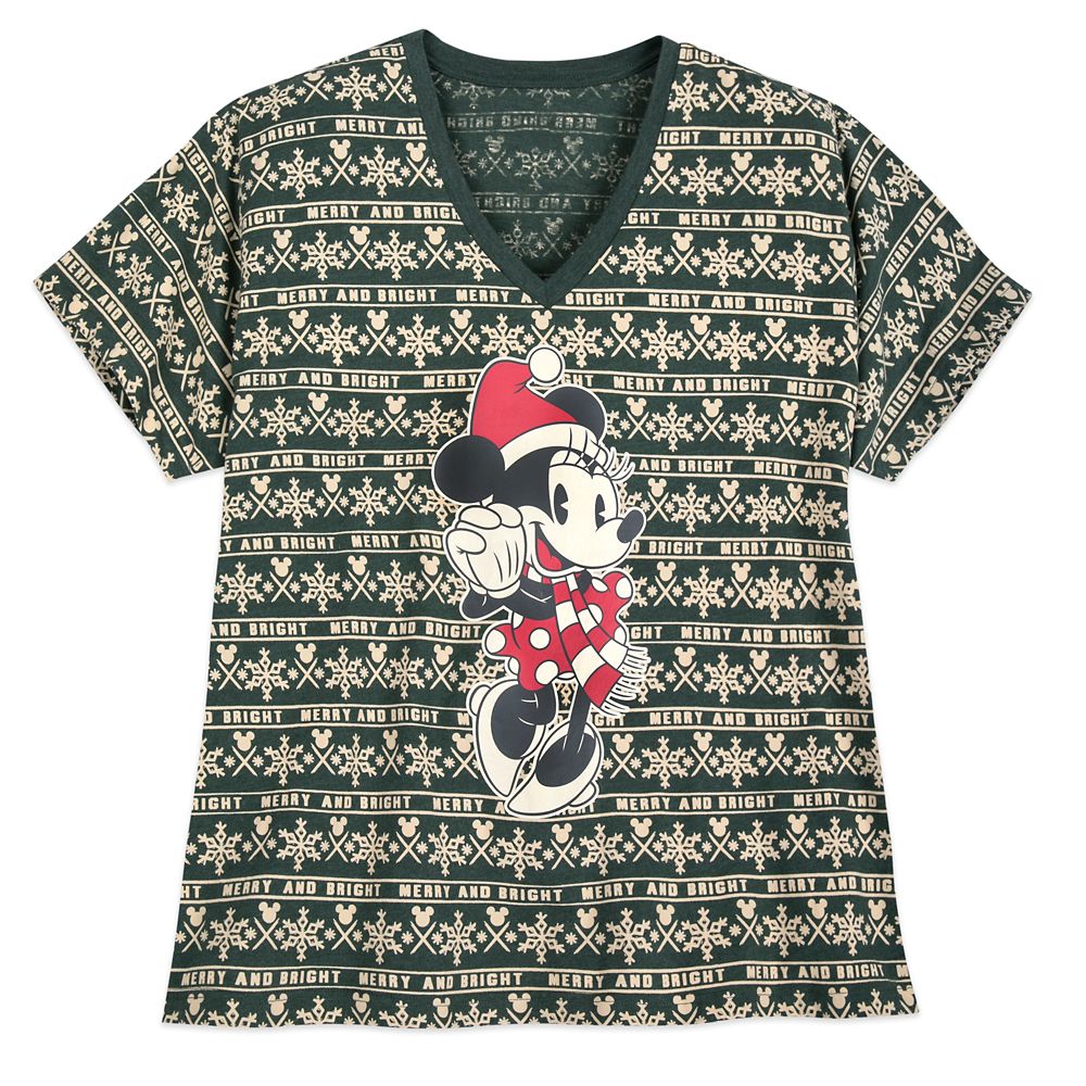 Minnie Mouse Holiday Cheer T-Shirt for Women – Extended Size