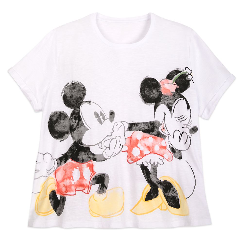 Mickey and Minnie Mouse T-Shirt for Women – Extended Size