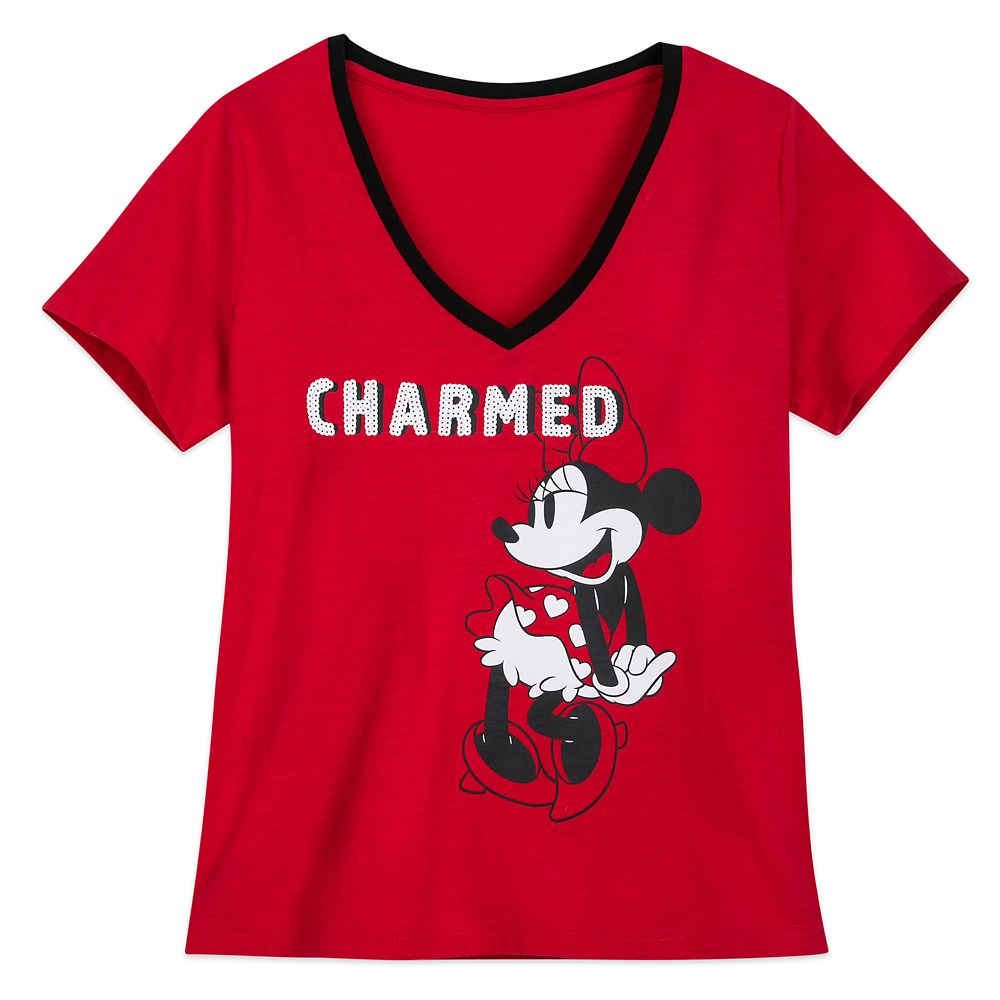 Minnie Mouse ''Charmed'' V-Neck T-Shirt for Women