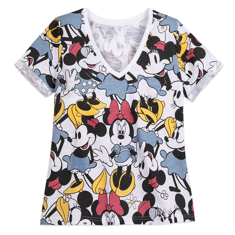 Minnie Mouse V-Neck T-Shirt for Women