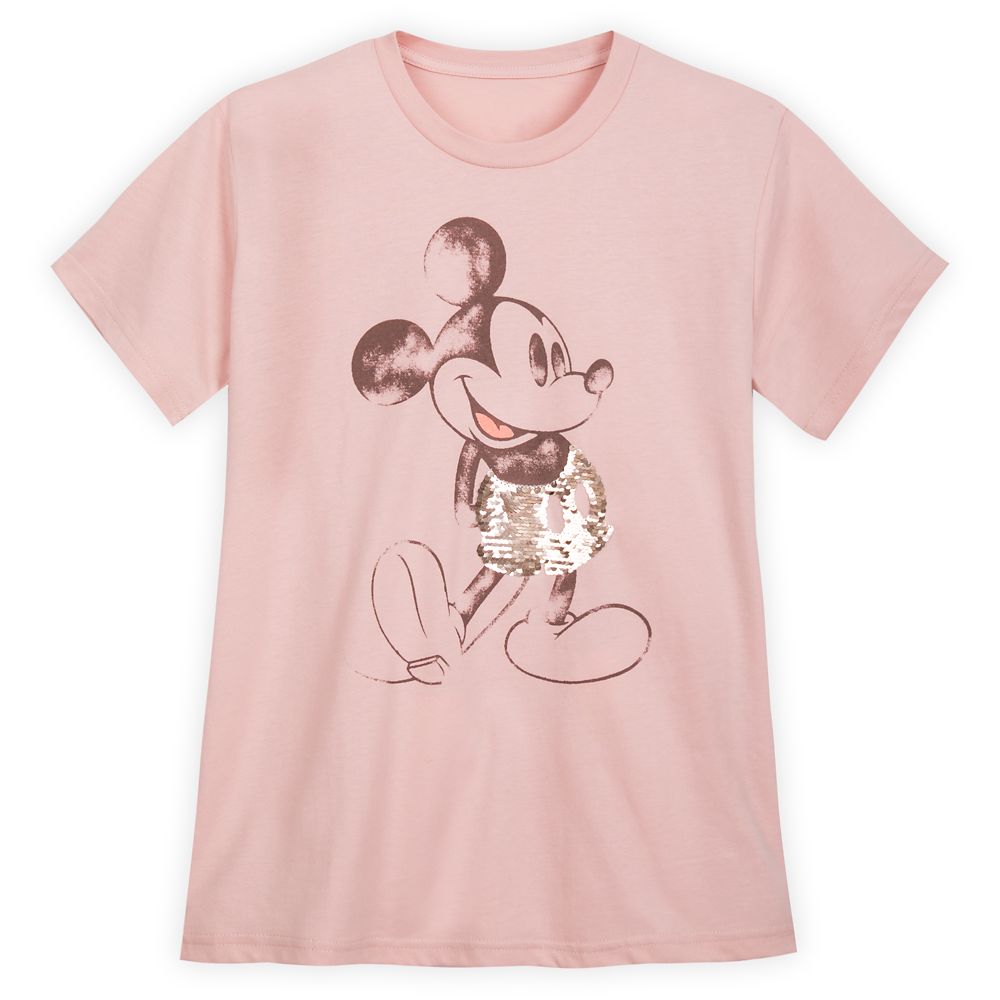 Mickey Mouse Classic Reversible Sequin Tee for Women