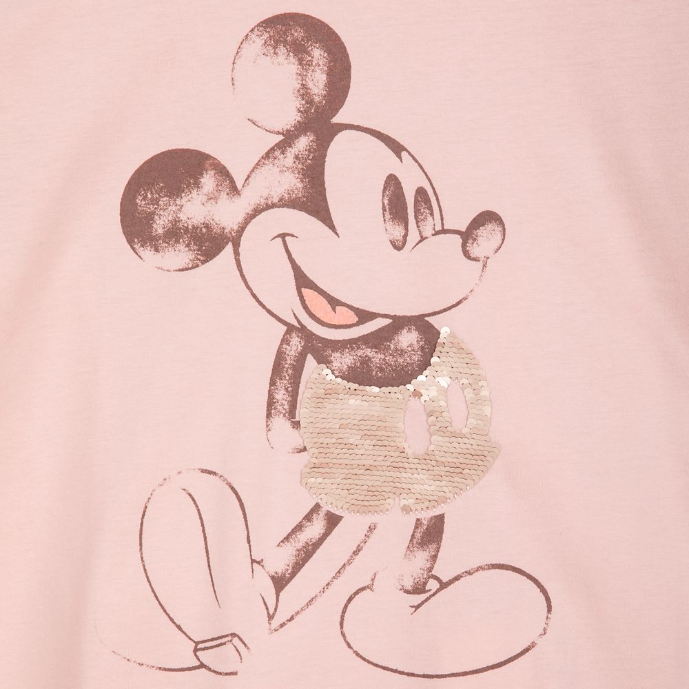 Mickey Mouse Classic Reversible Sequin Tee for Women