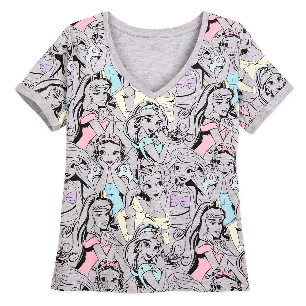 Disney Princess V-Neck T-Shirt for Women