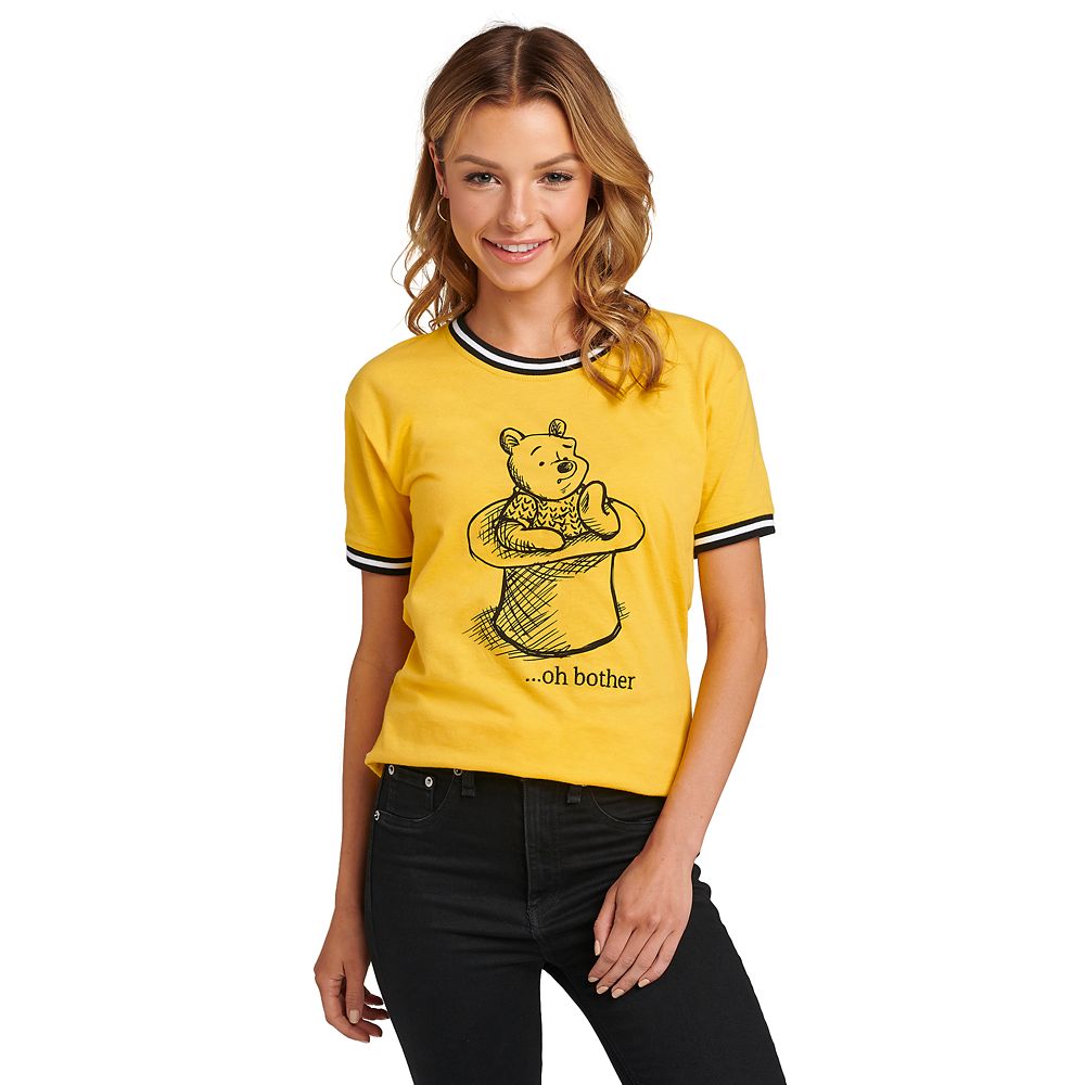 Winnie the Pooh Striped Ringer T-Shirt for Women