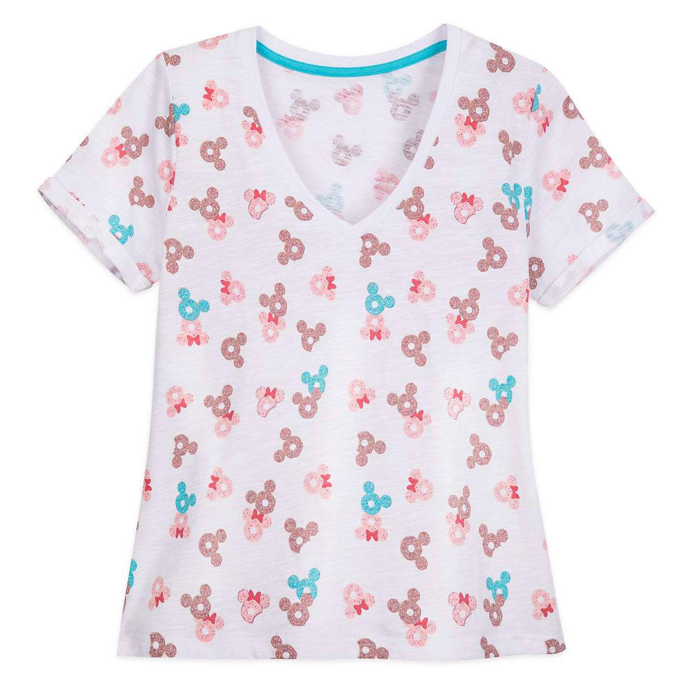 Mickey and Minnie Mouse Donut T-Shirt for Women