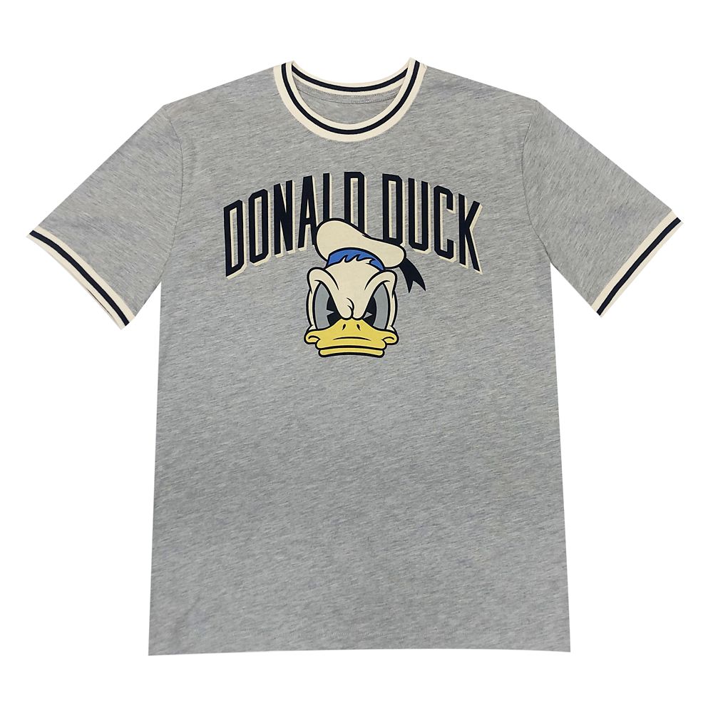 Donald Duck Athletic Ringer T-Shirt for Adults