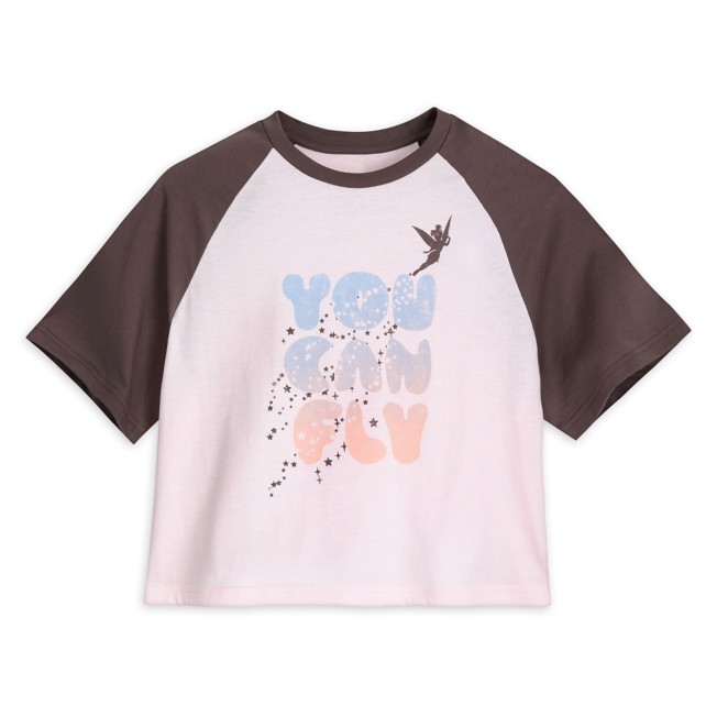 Tinker Bell Semi-Crop Baseball T-Shirt for Women – Peter Pan