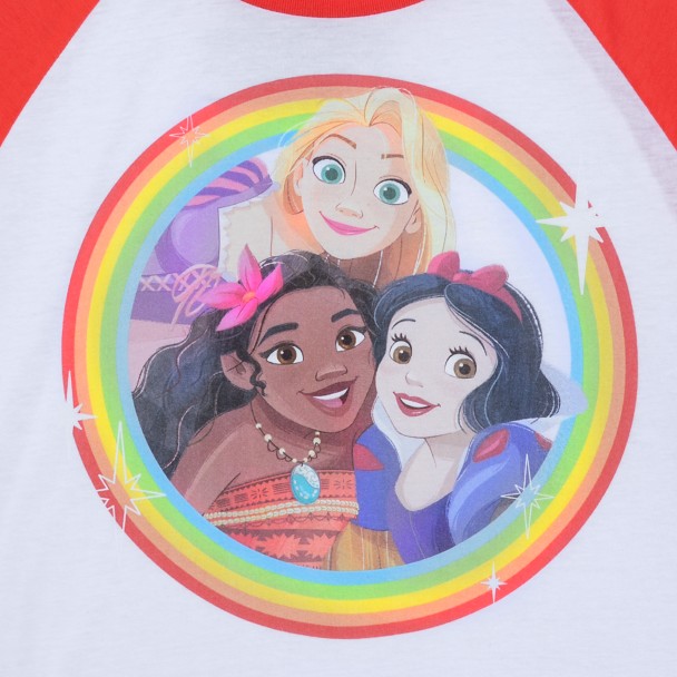 Disney Princess Semi-Cropped Raglan T-Shirt for Women