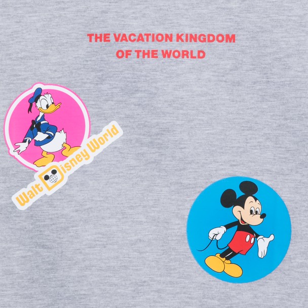 Walt Disney World Retro ''Stickers'' Sleeveless T-Shirt for Adults