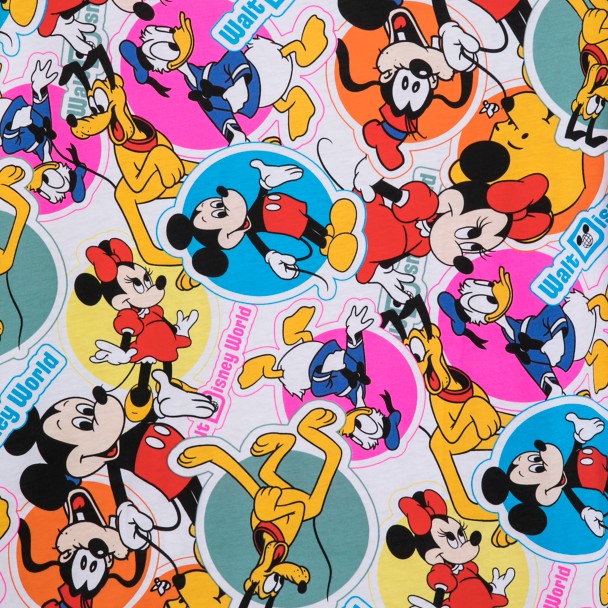Walt Disney World Retro ''Stickers'' T-Shirt for Women