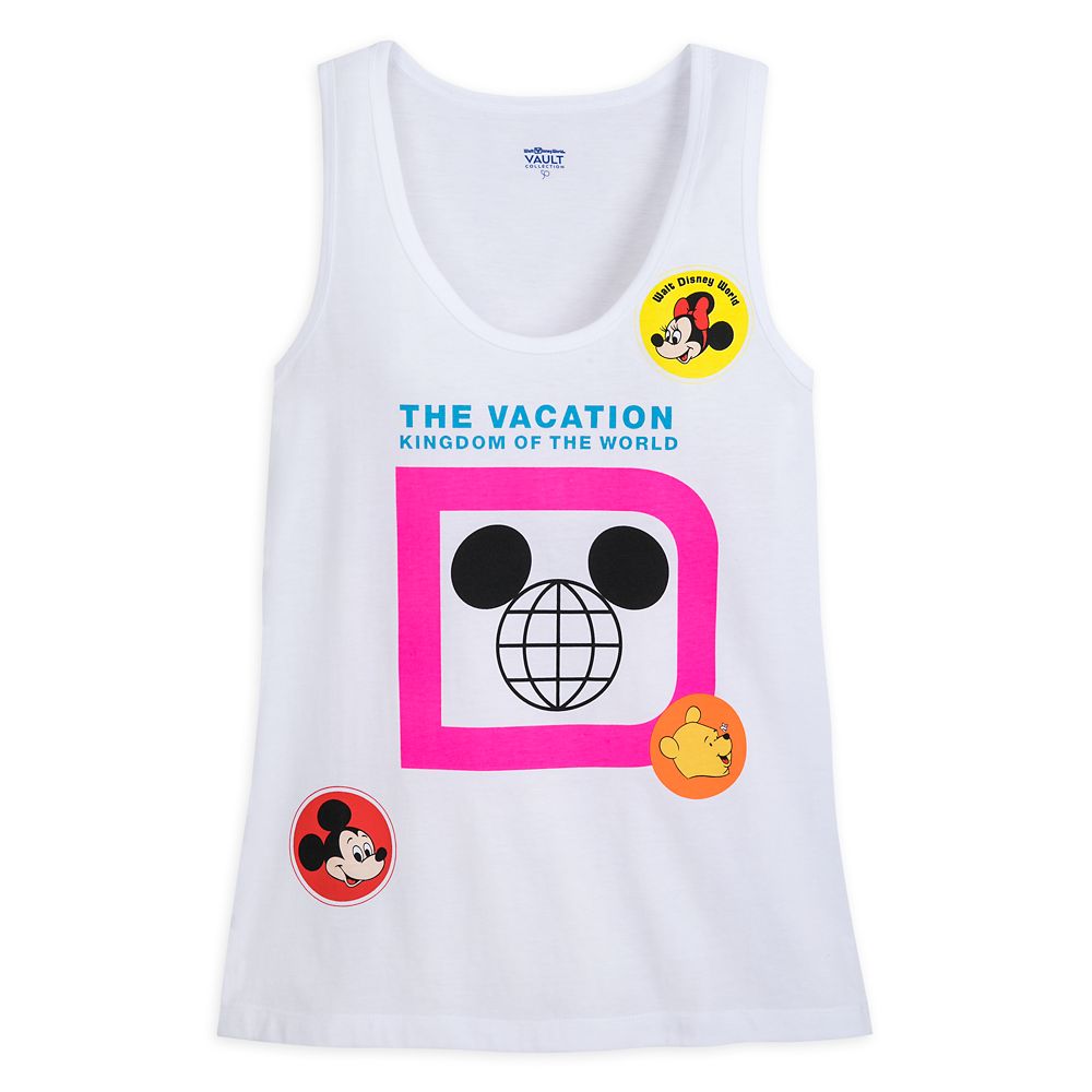 Walt Disney World Retro ”Stickers” Tank Top for Women is available online
