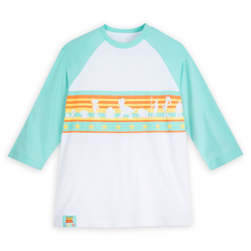 Toy Story Land Raglan T-Shirt for Adults is available online for purchase