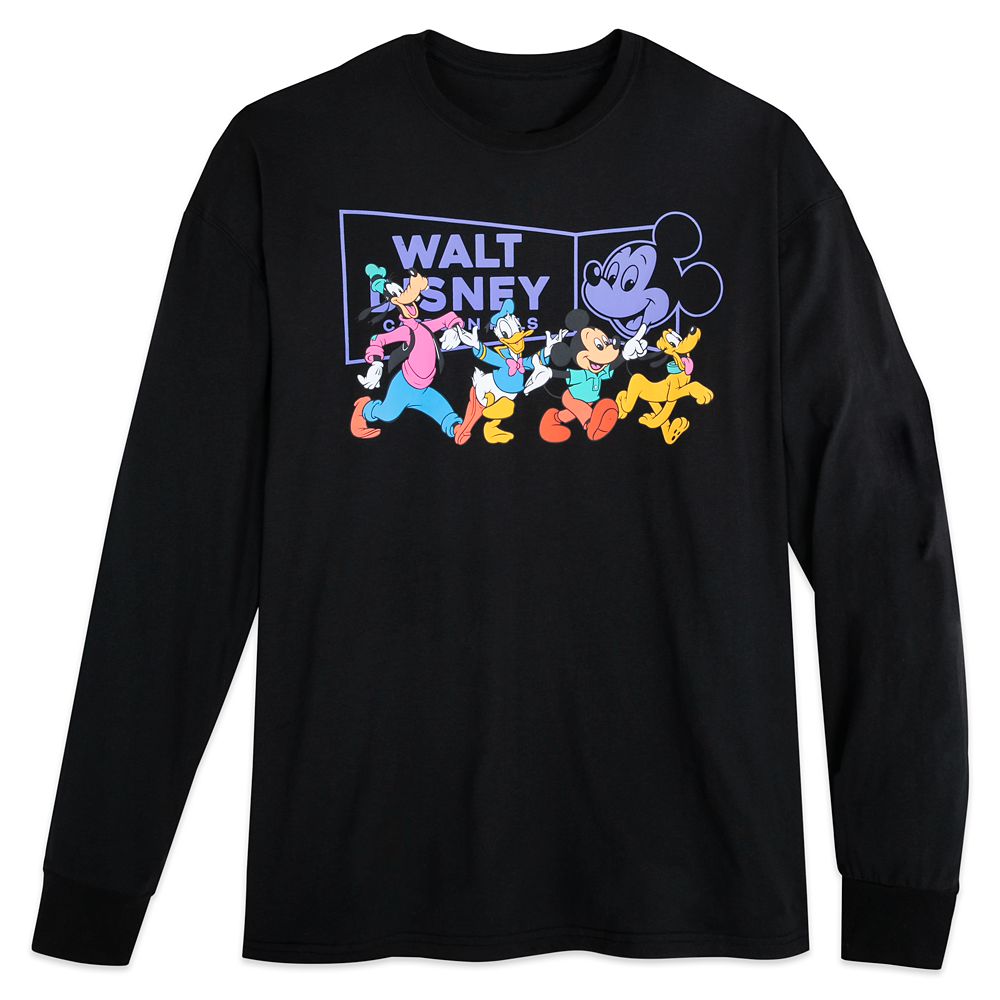 Mickey Mouse and Friends ''Cartoon Pals'' Long Sleeve T-Shirt for Adults – Disneyland