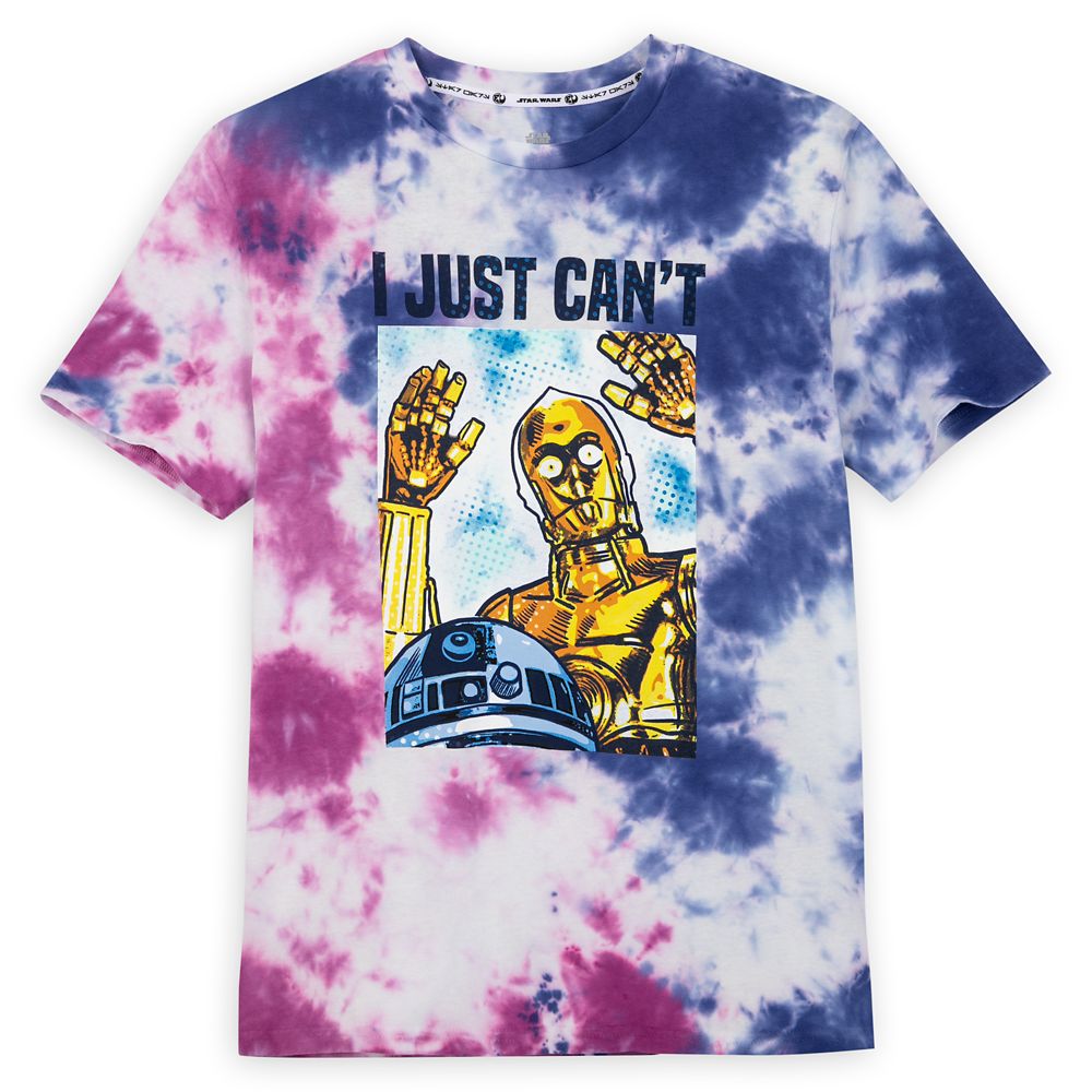 R2-D2 and C-3PO Tie-Dye T-Shirt for Adults – Star Wars has hit the shelves for purchase