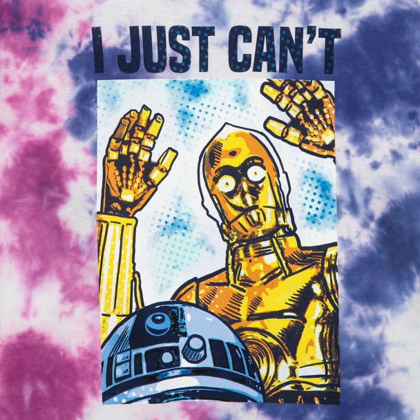 R2-D2 and C-3PO Tie-Dye T-Shirt for Adults – Star Wars