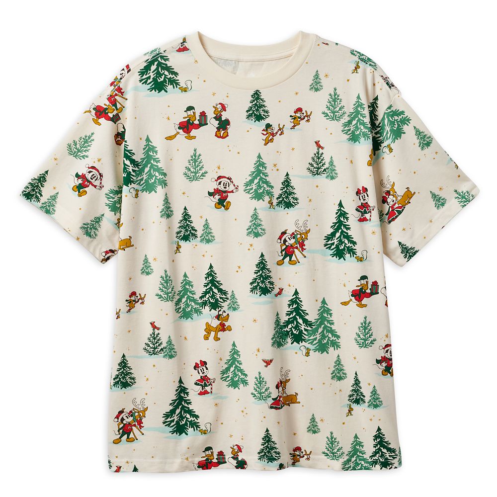 Mickey Mouse and Friends Christmas T-Shirt for Adults is available online