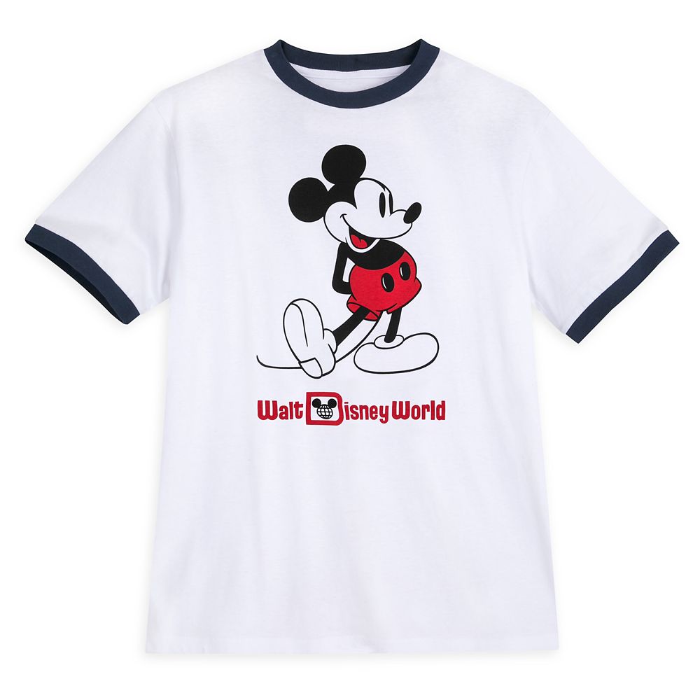 Mickey Mouse Classic Ringer T-Shirt for Adults – Walt Disney World – White is now available