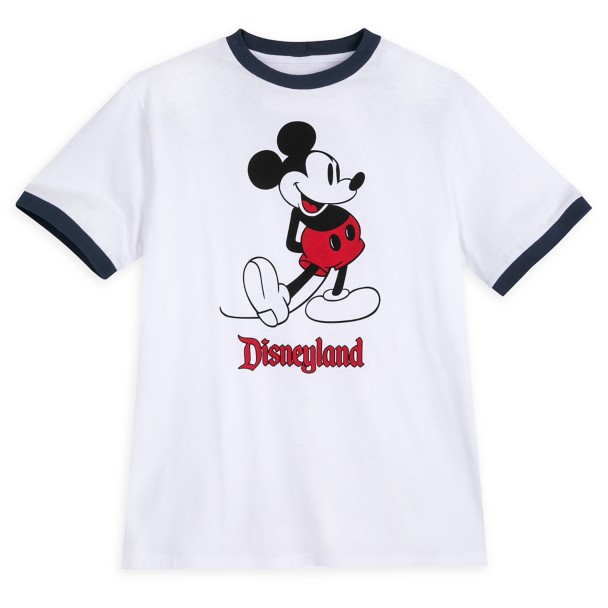 Mickey Mouse Classic Ringer T-Shirt for Adults – Disneyland – White