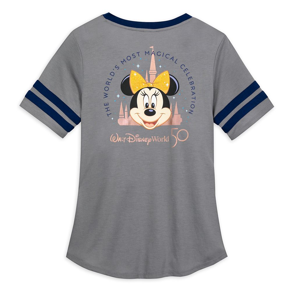 Minnie Mouse Soccer T-Shirt for Women – Walt Disney World 50th Anniversary