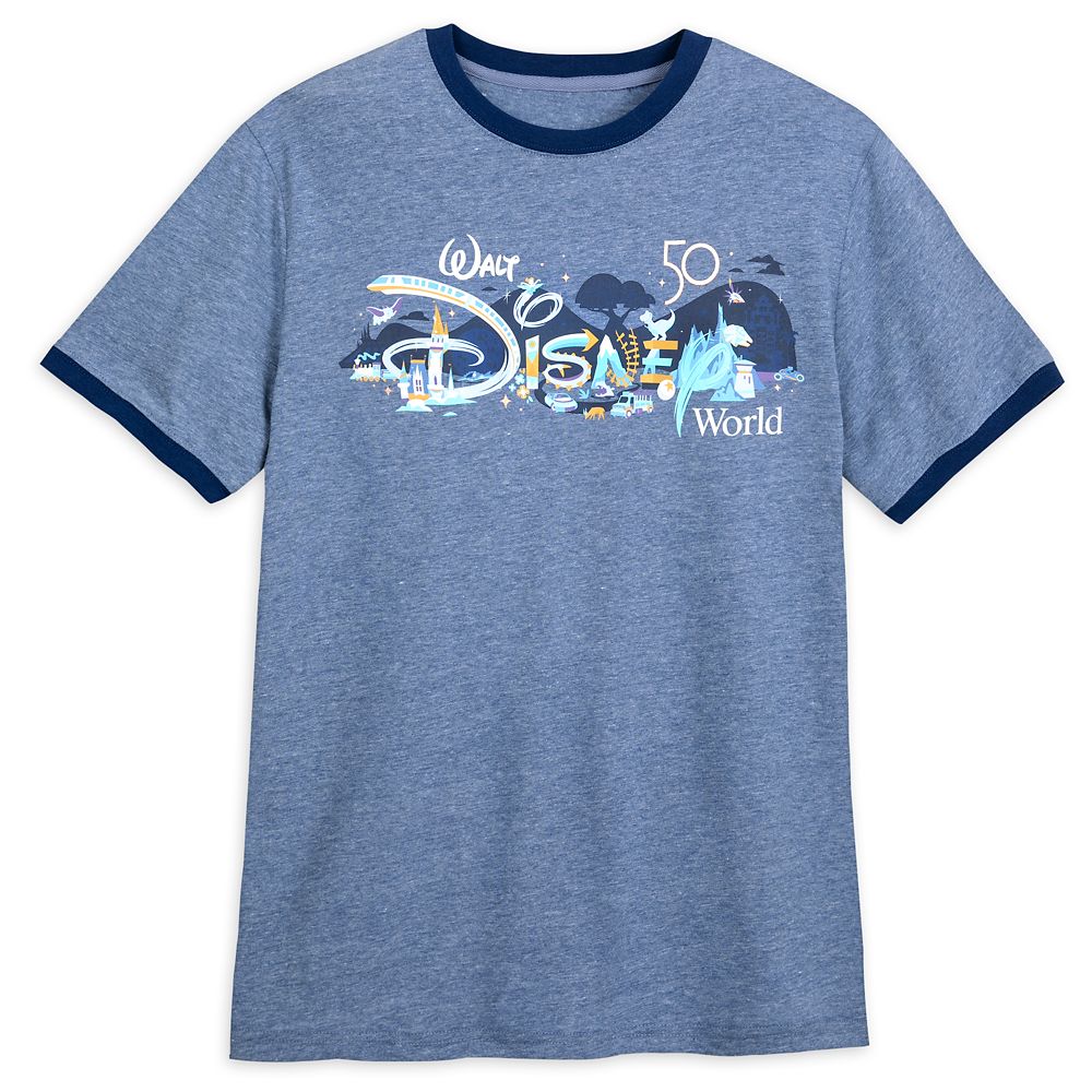 Walt Disney World 50th Anniversary Ringer T-Shirt for Adults