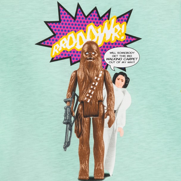 Chewbacca and Princess Leia Star Wars Action Figures Fashion T-Shirt for Women