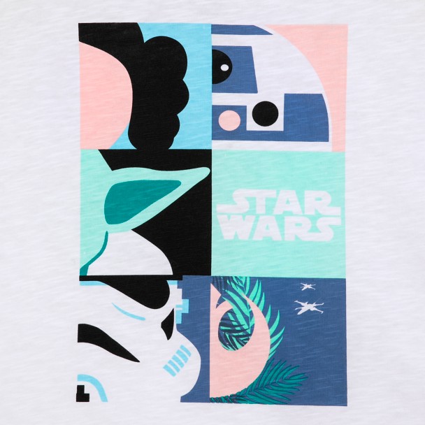 Star Wars Pop Art Semi-Crop Top for Women