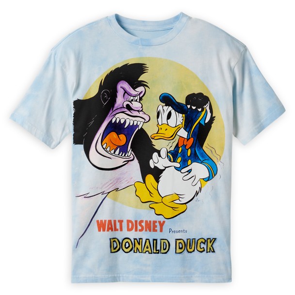 Donald Duck and the Gorilla Tie-Dye T-Shirt for Adults