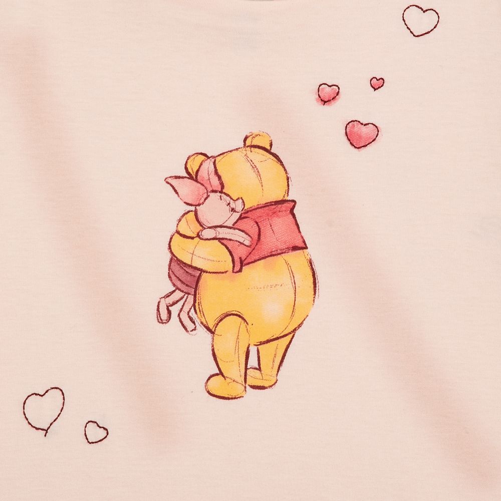Winnie the Pooh and Piglet Fashion T-Shirt for Women