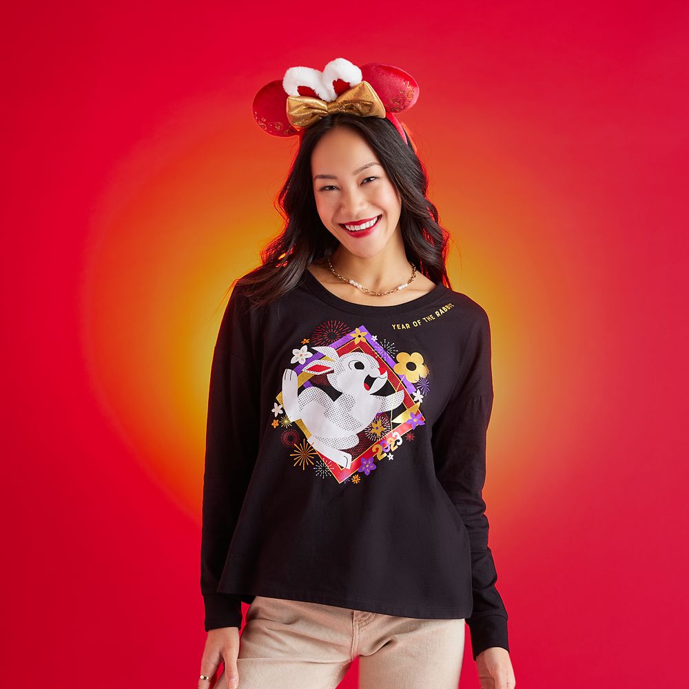 Thumper Long Sleeve T-Shirt for Women – Year of the Rabbit Lunar New Year 2023