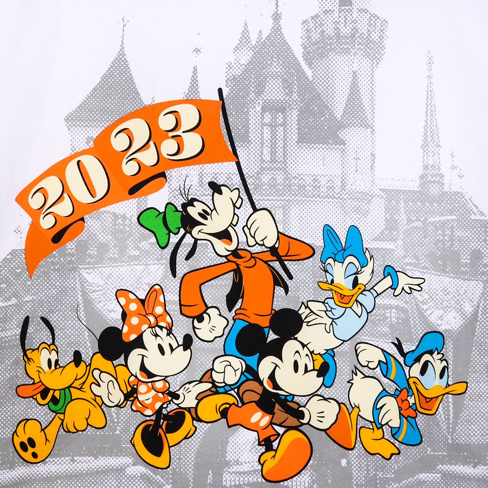 Mickey Mouse and Friends Parade T-Shirt for Adults &ndash; Disneyland 2023