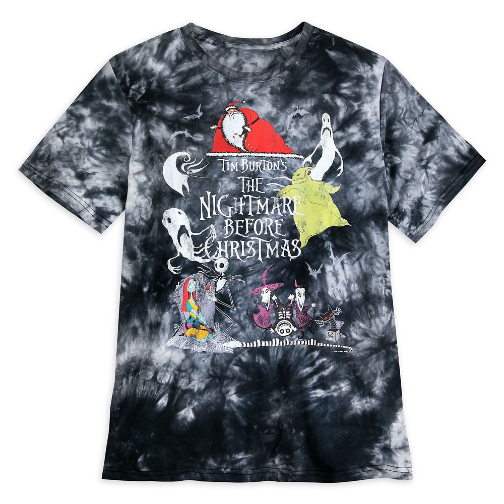 The Nightmare Before Christmas Tie Dye T-Shirt for Adults