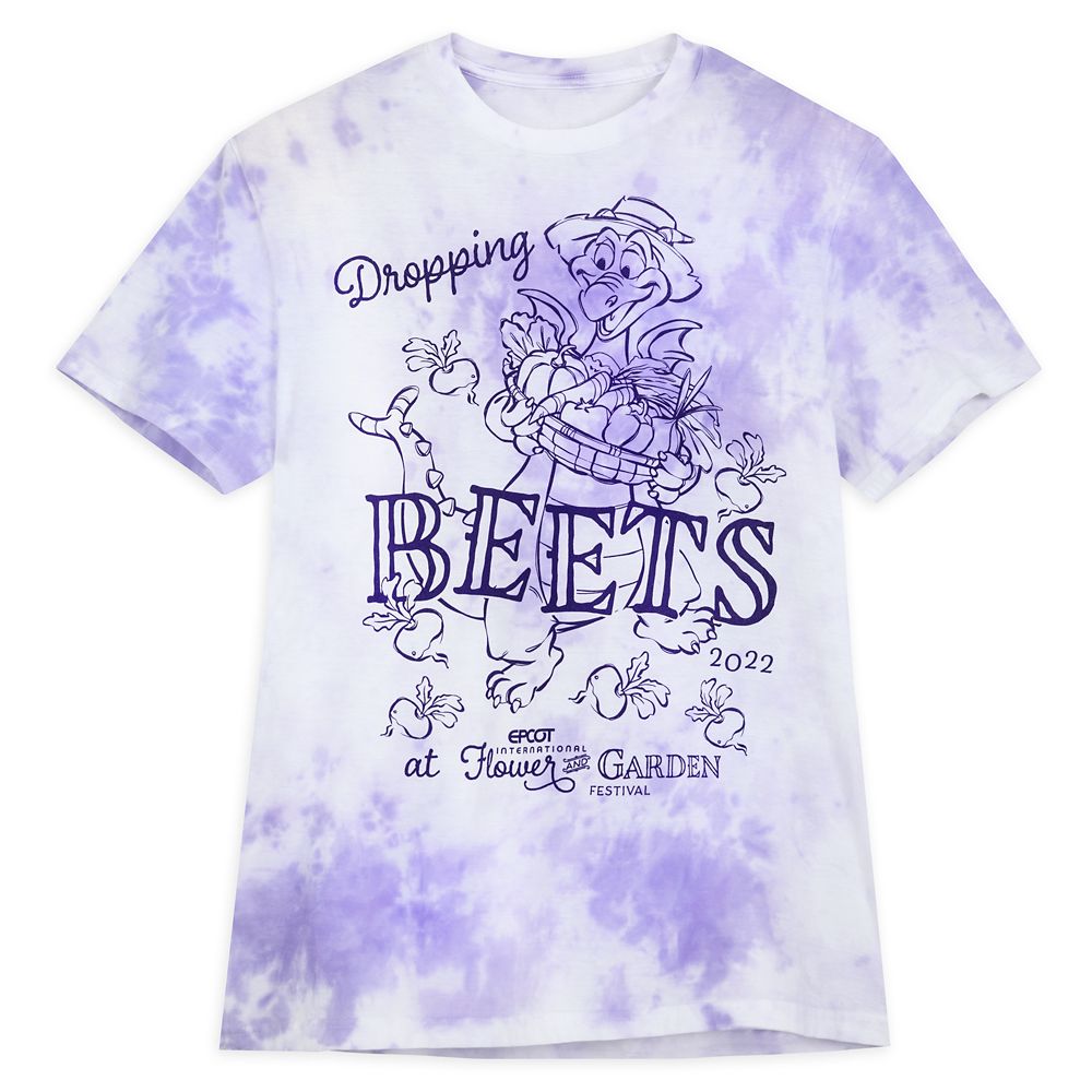 Figment Tie-Dye T-Shirt for Adults – EPCOT International Flower and Garden Festival 2022 here now