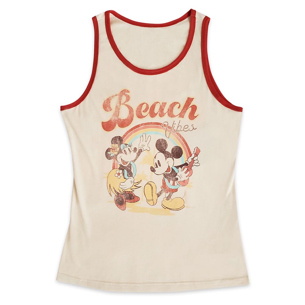 Mickey and Minnie Mouse ''Beach Vibes'' Tank Top for Adults