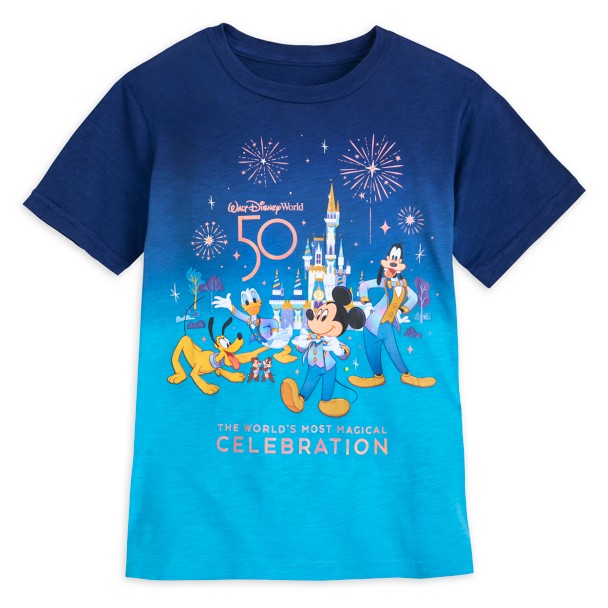 Mickey Mouse and Friends T-Shirt for Adults – Walt Disney World 50th Anniversary